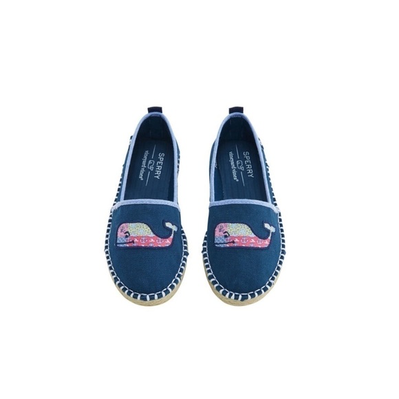Sperry x vineyard vines Skysail Canvas Espadrille kids size 3.5 - Picture 1 of 9